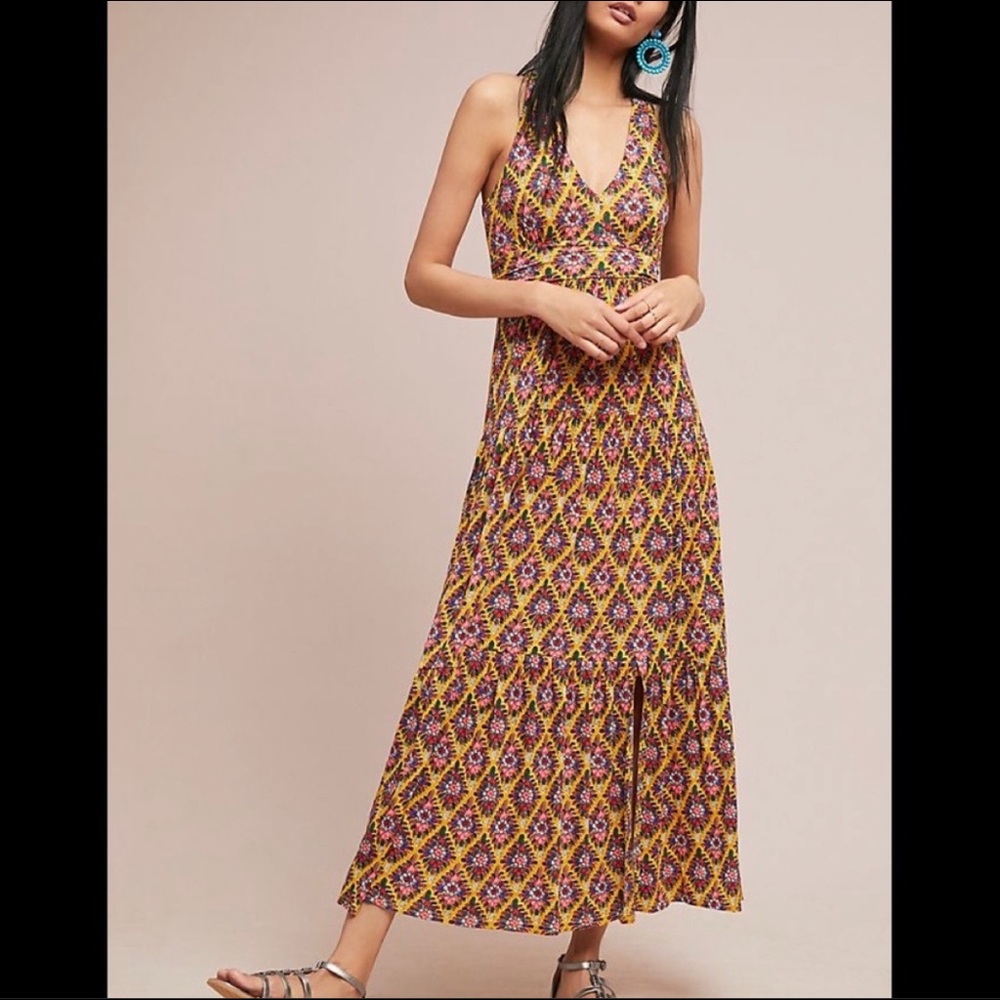 Anthropologie Maeve Luella maxi dress